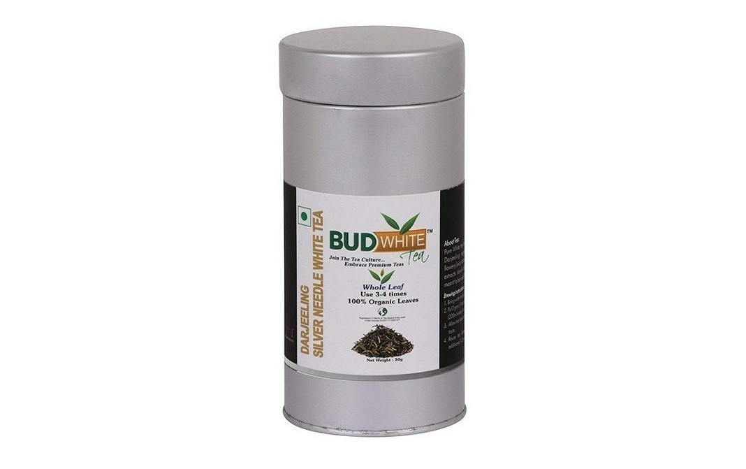 Bud White Darjeeling Silver Needle White Tea   Tin  50 grams